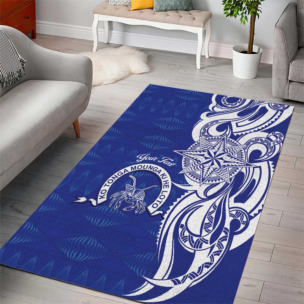 Personalised Queen Salote College Area Rug QSC Est 1926 Ngatu Pattern - Polynesian Pride