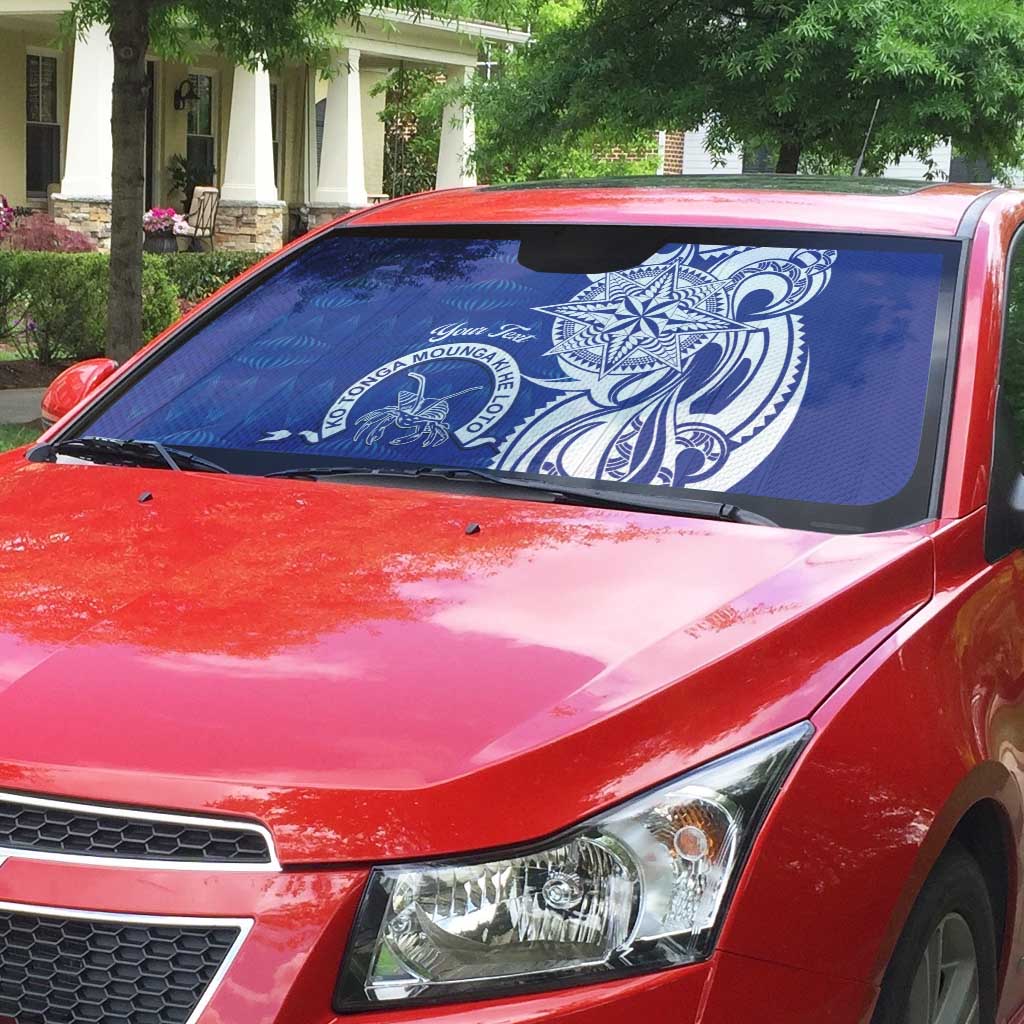 Personalised Queen Salote College Auto Sun Shade QSC Est 1926 Ngatu Pattern - Polynesian Pride