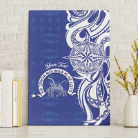Personalised Queen Salote College Canvas Wall Art QSC Est 1926 Ngatu Pattern - Polynesian Pride