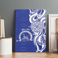 Personalised Queen Salote College Canvas Wall Art QSC Est 1926 Ngatu Pattern - Polynesian Pride