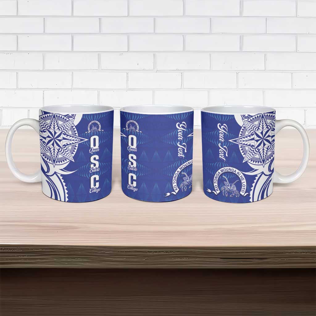 Personalised Queen Salote College Ceramic Mug QSC Est 1926 Ngatu Pattern - Polynesian Pride