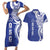 Personalised Queen Salote College Couples Matching Short Sleeve Bodycon Dress and Hawaiian Shirt QSC Est 1926 Ngatu Pattern - Polynesian Pride
