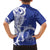 Personalised Queen Salote College Family Matching Off The Shoulder Long Sleeve Dress and Hawaiian Shirt QSC Est 1926 Ngatu Pattern - Polynesian Pride