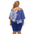 Personalised Queen Salote College Family Matching Off Shoulder Short Dress and Hawaiian Shirt QSC Est 1926 Ngatu Pattern - Polynesian Pride