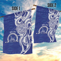 Personalised Queen Salote College Garden Flag QSC Est 1926 Ngatu Pattern - Polynesian Pride