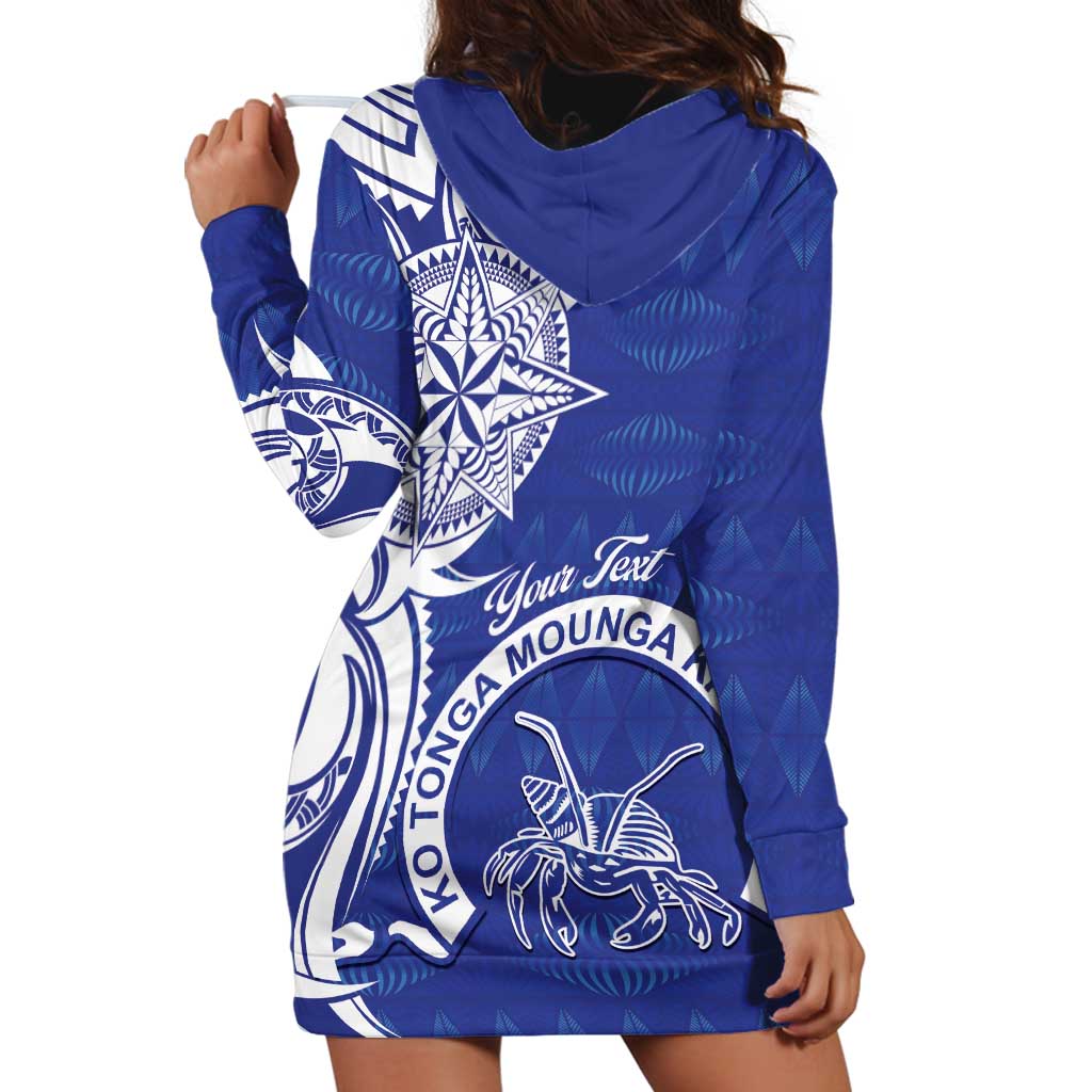 Personalised Queen Salote College Hoodie Dress QSC Est 1926 Ngatu Pattern - Polynesian Pride