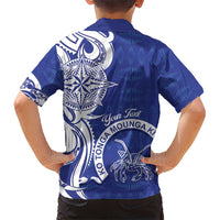 Personalised Queen Salote College Kid Hawaiian Shirt QSC Est 1926 Ngatu Pattern - Polynesian Pride