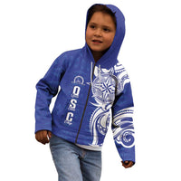 Personalised Queen Salote College Kid Hoodie QSC Est 1926 Ngatu Pattern - Polynesian Pride
