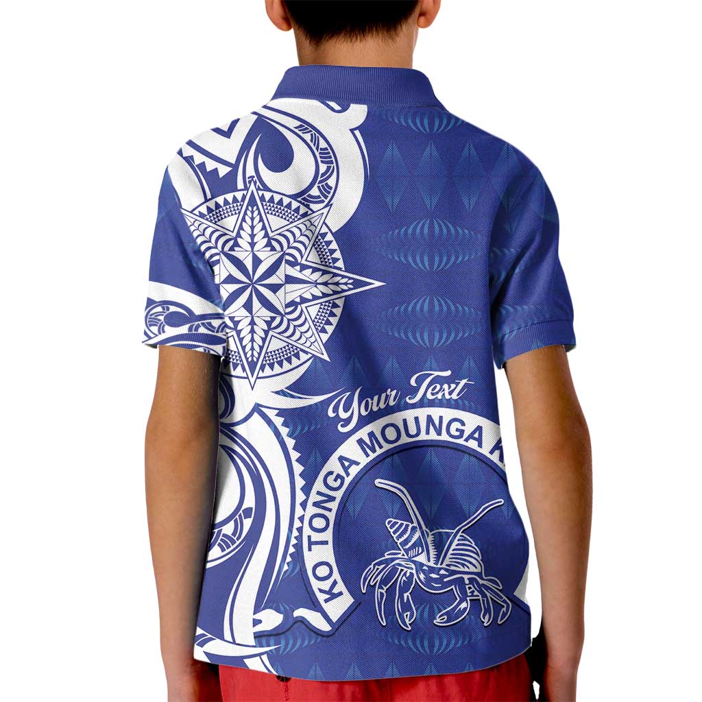 Personalised Queen Salote College Kid Polo Shirt QSC Est 1926 Ngatu Pattern - Polynesian Pride