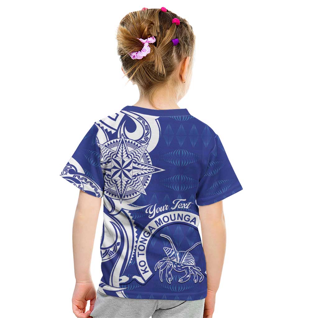 Personalised Queen Salote College Kid T Shirt QSC Est 1926 Ngatu Pattern - Polynesian Pride
