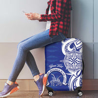 Personalised Queen Salote College Luggage Cover QSC Est 1926 Ngatu Pattern - Polynesian Pride
