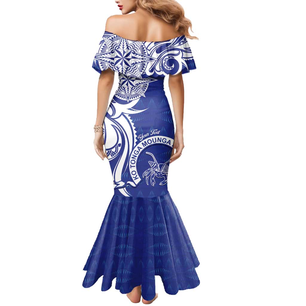 Personalised Queen Salote College Mermaid Dress QSC Est 1926 Ngatu Pattern - Polynesian Pride
