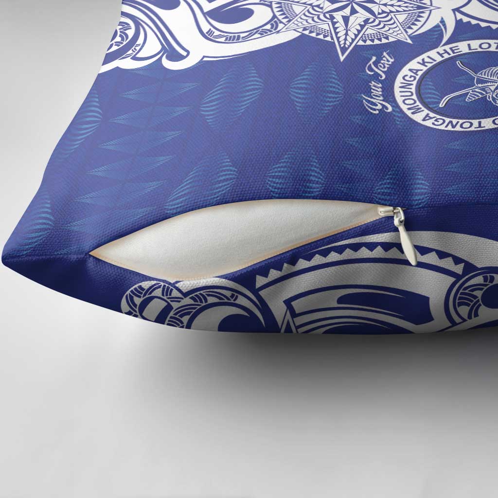 Personalised Queen Salote College Pillow Cover QSC Est 1926 Ngatu Pattern LT14 - Polynesian Pride