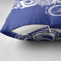 Personalised Queen Salote College Pillow Cover QSC Est 1926 Ngatu Pattern LT14 - Polynesian Pride