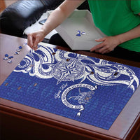 Personalised Queen Salote College Puzzle QSC Est 1926 Ngatu Pattern LT14 - Polynesian Pride