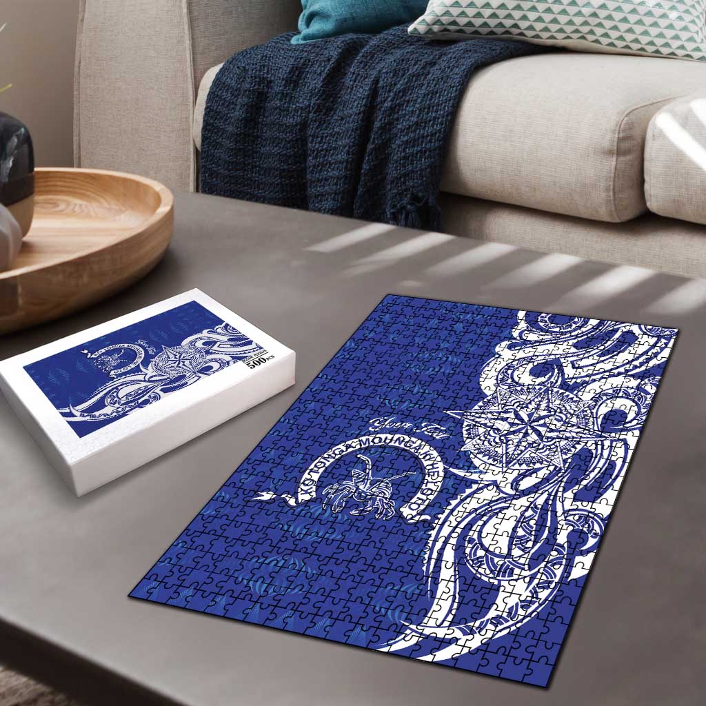 Personalised Queen Salote College Puzzle QSC Est 1926 Ngatu Pattern LT14 - Polynesian Pride