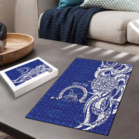 Personalised Queen Salote College Puzzle QSC Est 1926 Ngatu Pattern LT14 - Polynesian Pride