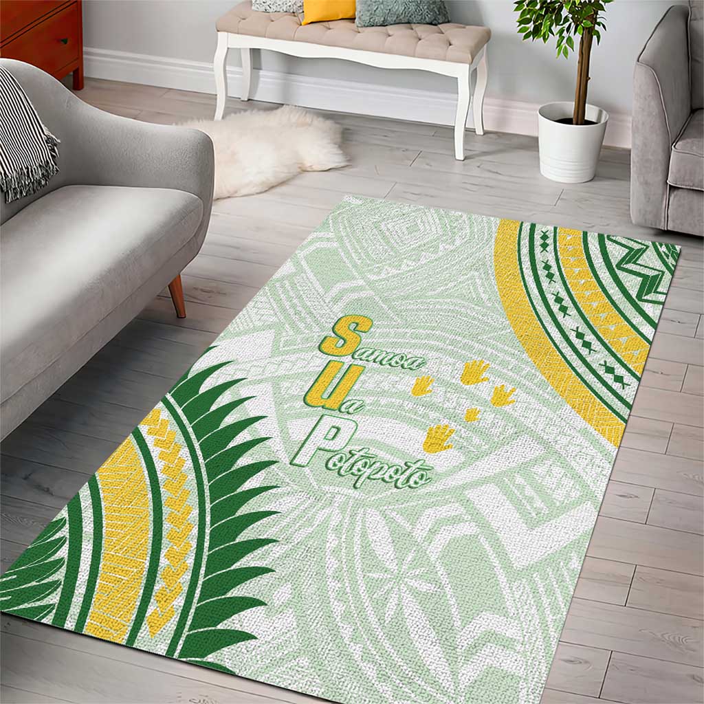 Samoa Ua Potopoto Area Rug SUP Est 2025 Samoan Pattern - Polynesian Pride