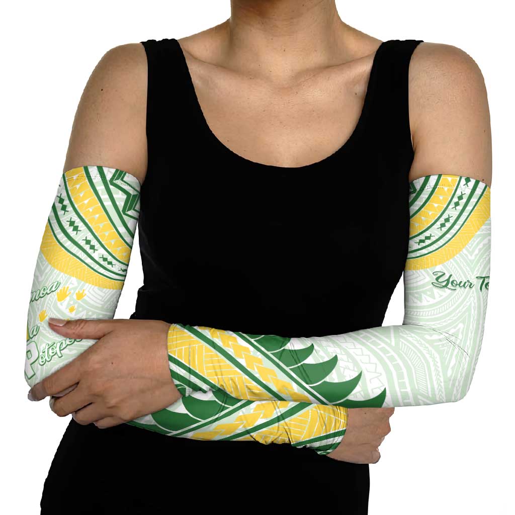 Personalised Samoa Ua Potopoto Arm Sleeves SUP Est 2025 Samoan Pattern LT14 - Polynesian Pride