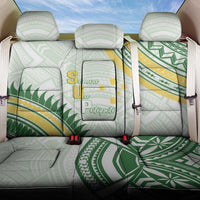 Samoa Ua Potopoto Back Car Seat Cover SUP Est 2025 Samoan Pattern LT14 One Size White - Polynesian Pride