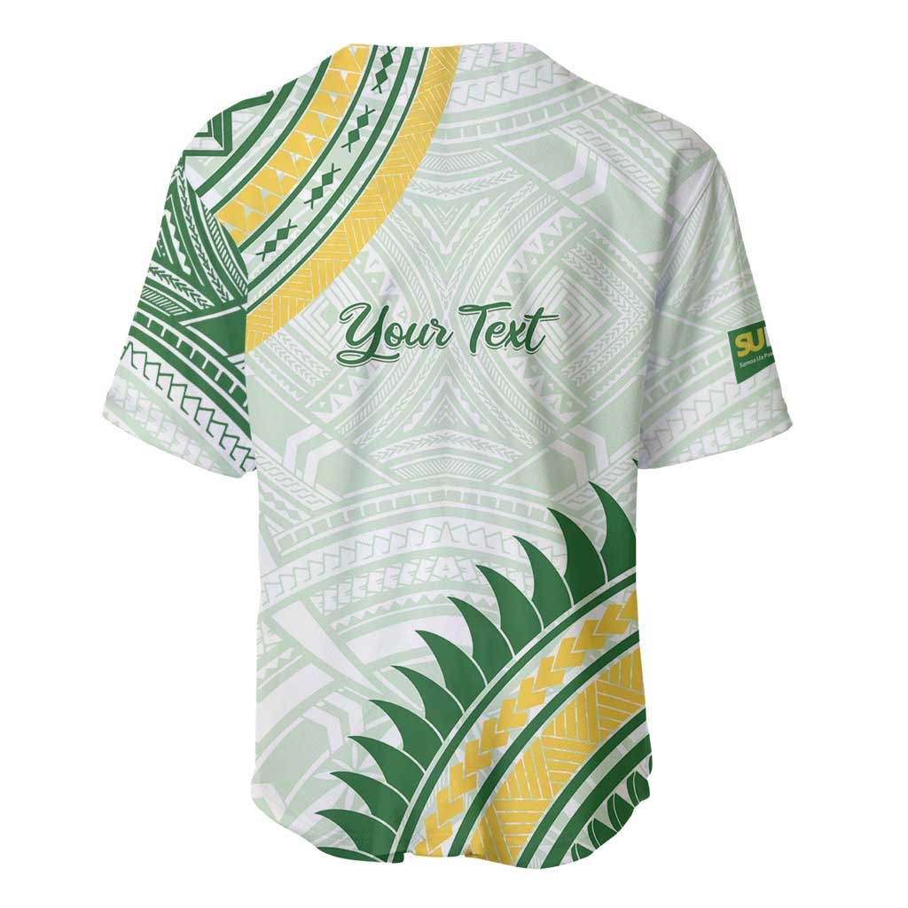 Personalised Samoa Ua Potopoto Baseball Jersey SUP Est 2025 Samoan Pattern LT14 - Polynesian Pride