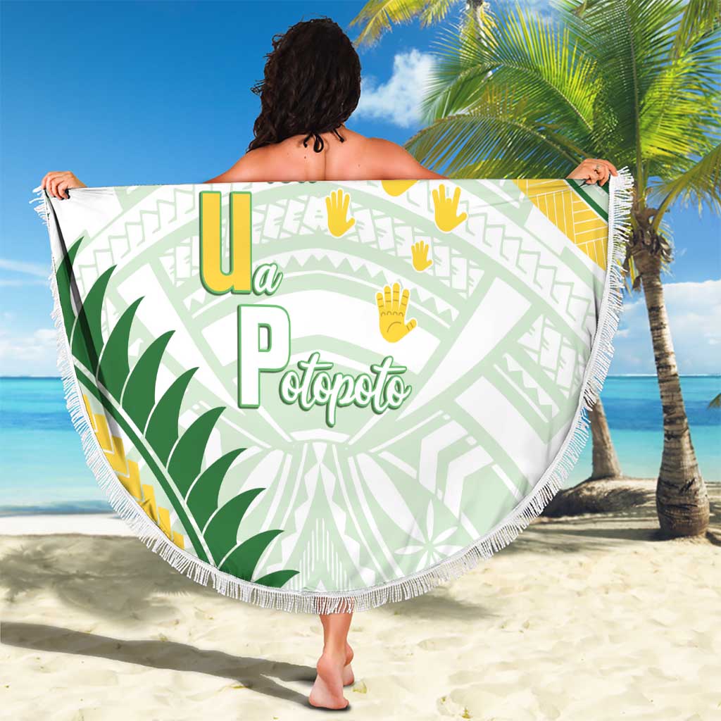 Samoa Ua Potopoto Beach Blanket SUP Est 2025 Samoan Pattern LT14 - Polynesian Pride