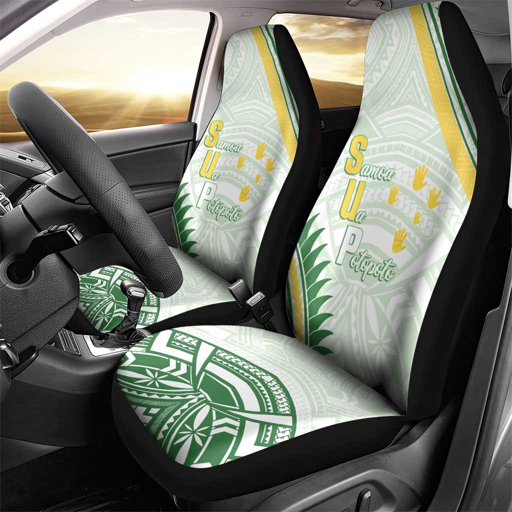 Samoa Ua Potopoto Car Seat Cover SUP Est 2025 Samoan Pattern - Polynesian Pride
