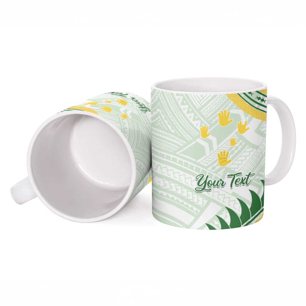 Personalised Samoa Ua Potopoto Ceramic Mug SUP Est 2025 Samoan Pattern - Polynesian Pride