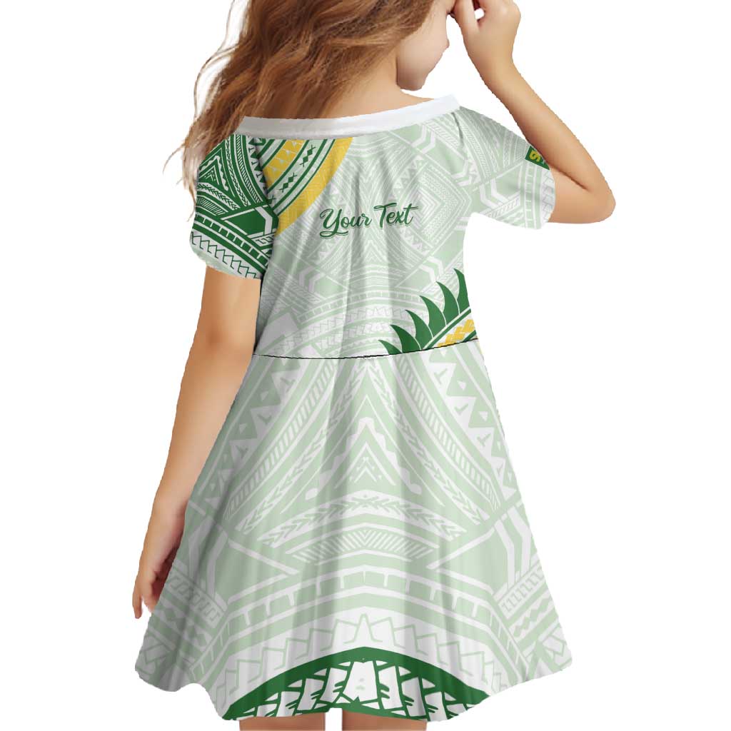 Personalised Samoa Ua Potopoto Family Matching Long Sleeve Bodycon Dress and Hawaiian Shirt SUP Est 2025 Samoan Pattern - Polynesian Pride