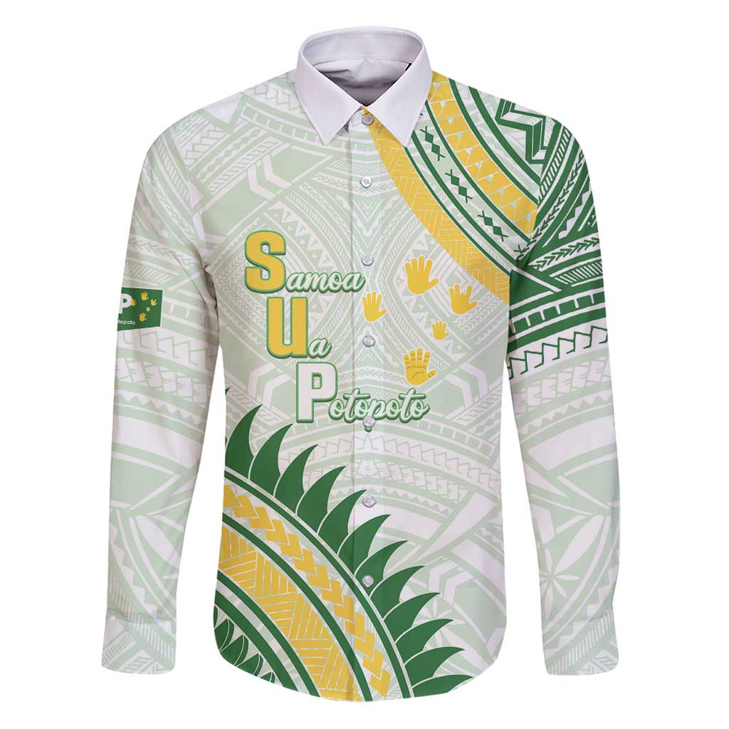 Personalised Samoa Ua Potopoto Family Matching Puletasi and Hawaiian Shirt SUP Est 2025 Samoan Pattern - Polynesian Pride