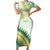 Personalised Samoa Ua Potopoto Family Matching Short Sleeve Bodycon Dress and Hawaiian Shirt SUP Est 2025 Samoan Pattern - Polynesian Pride