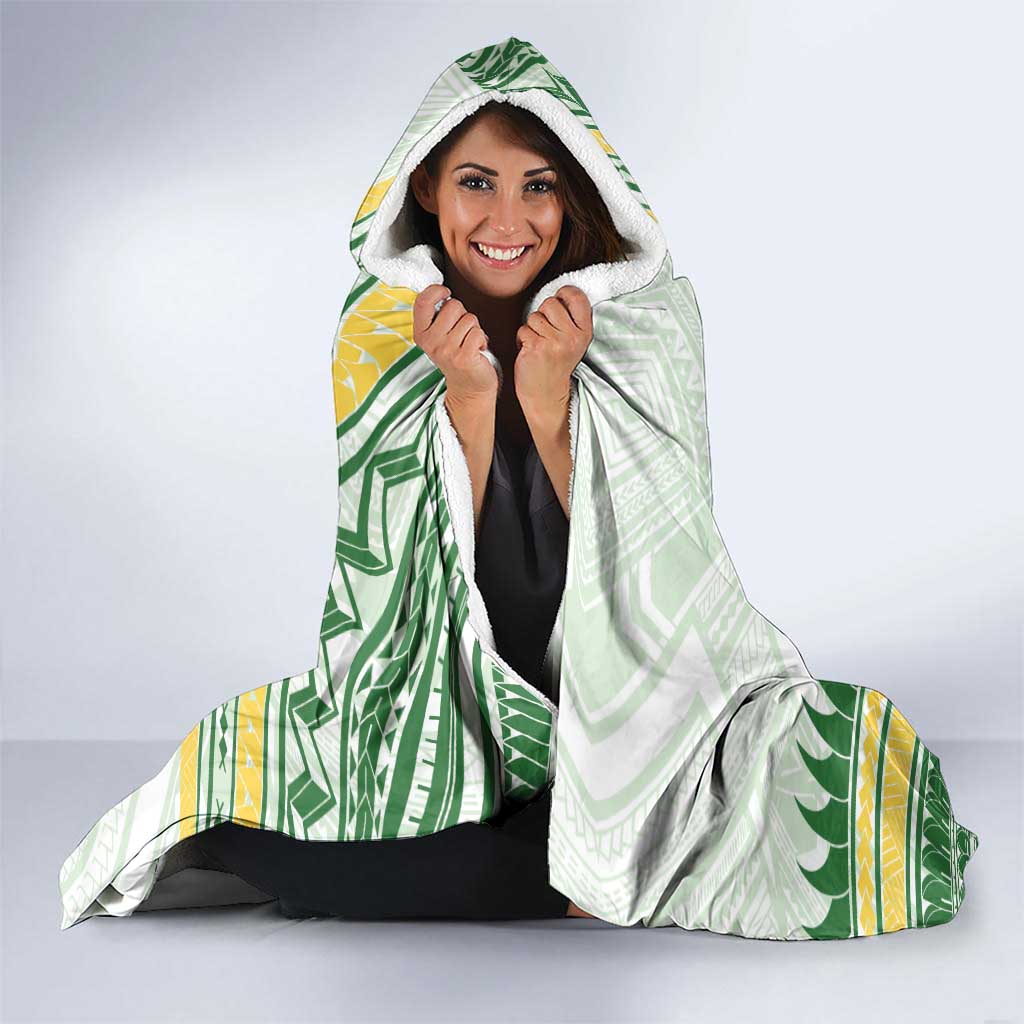 Samoa Ua Potopoto Hooded Blanket SUP Est 2025 Samoan Pattern LT14 - Polynesian Pride