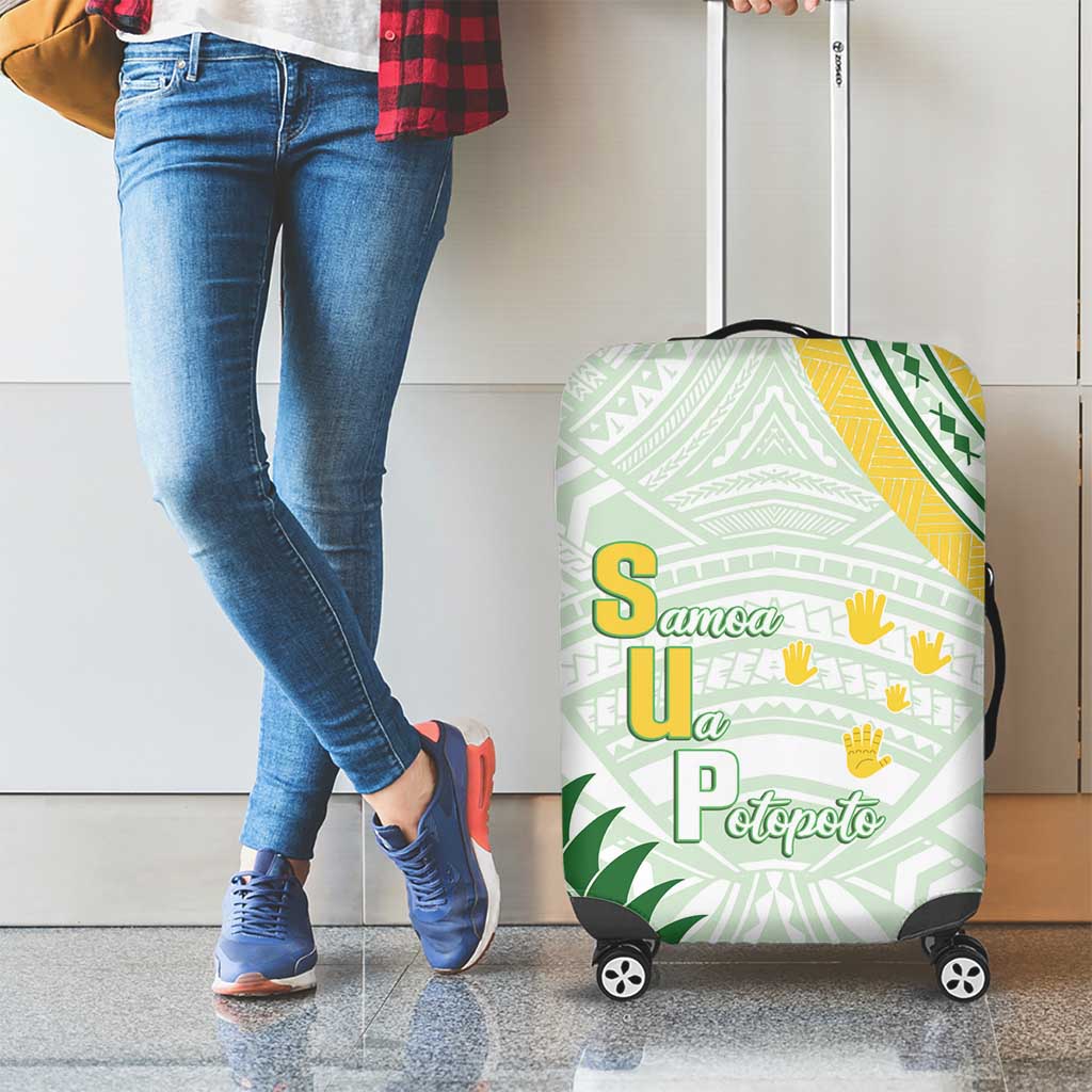 Samoa Ua Potopoto Luggage Cover SUP Est 2025 Samoan Pattern LT14 - Polynesian Pride