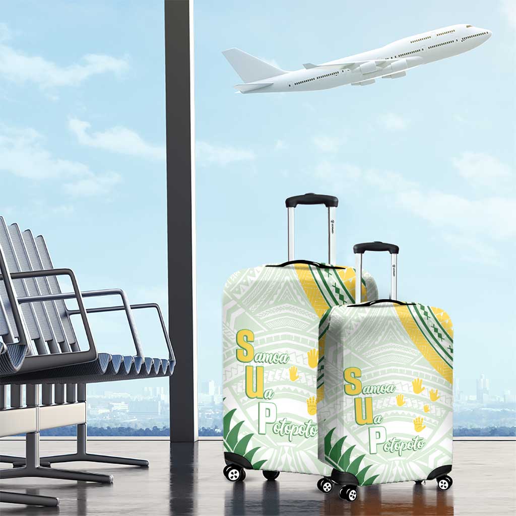 Samoa Ua Potopoto Luggage Cover SUP Est 2025 Samoan Pattern LT14 - Polynesian Pride