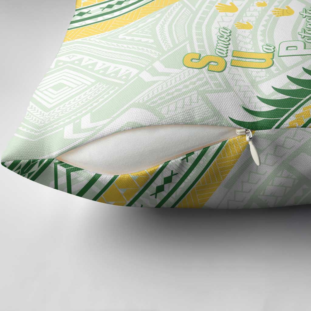 Samoa Ua Potopoto Pillow Cover SUP Est 2025 Samoan Pattern LT14 - Polynesian Pride
