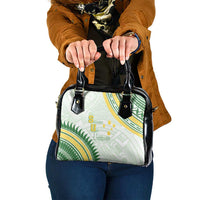 Samoa Ua Potopoto Shoulder Handbag SUP Est 2025 Samoan Pattern LT14 One Size White - Polynesian Pride