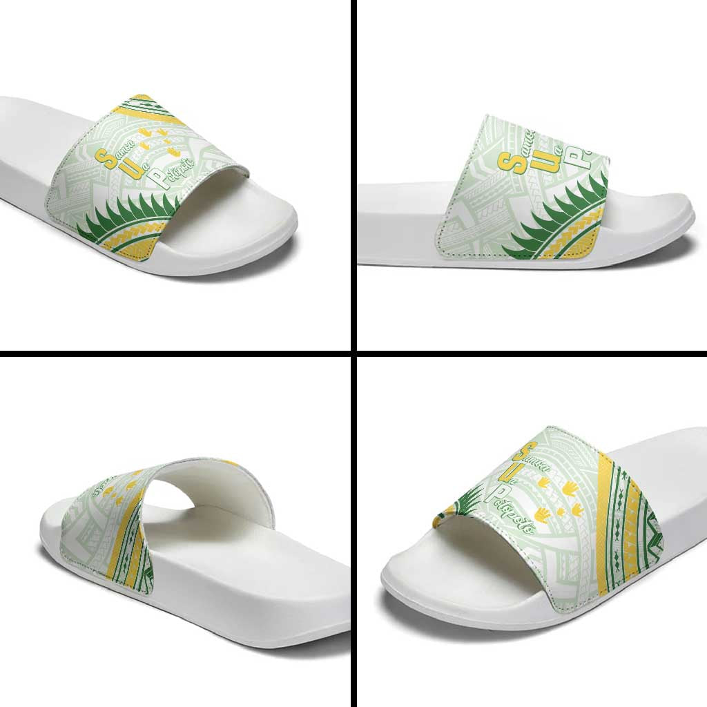 Samoa Ua Potopoto Slide Sandals SUP Est 2025 Samoan Pattern LT14 - Polynesian Pride