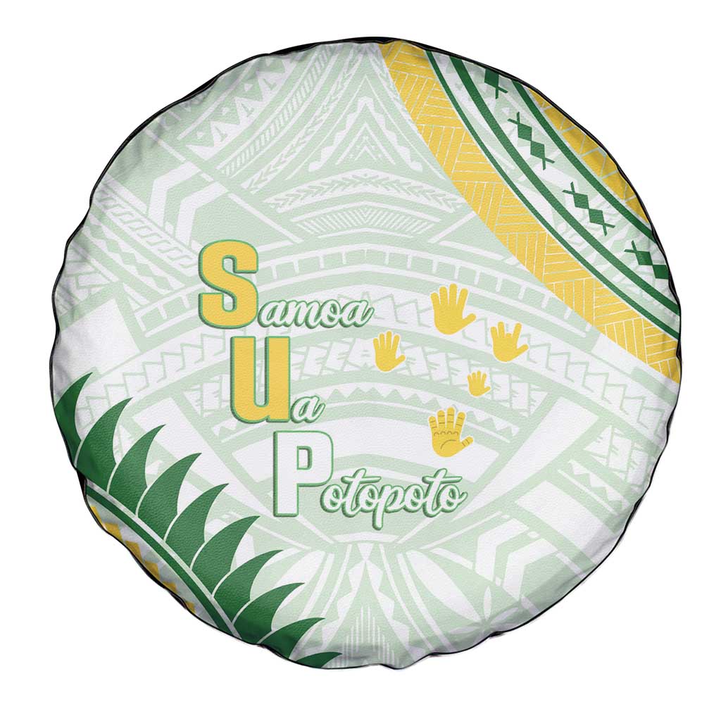 Samoa Ua Potopoto Spare Tire Cover SUP Est 2025 Samoan Pattern LT14 - Polynesian Pride