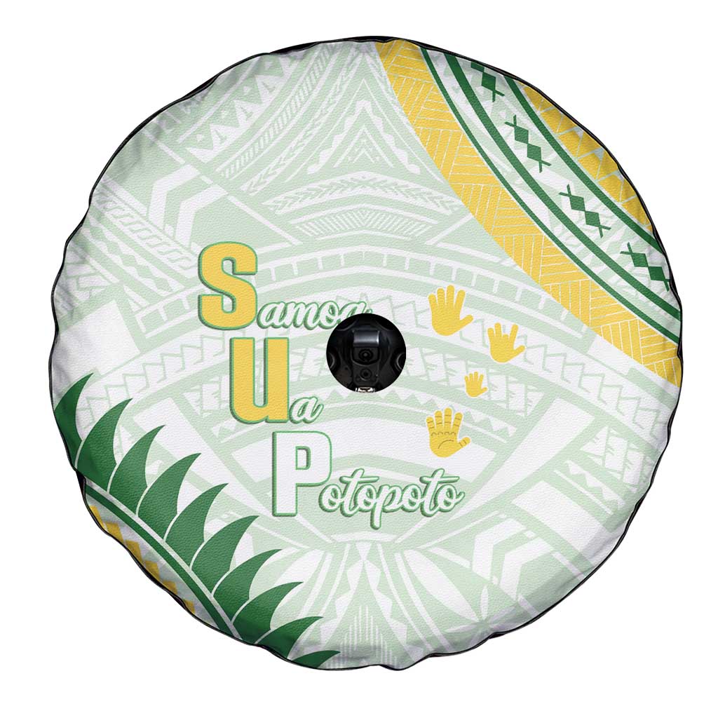 Samoa Ua Potopoto Spare Tire Cover SUP Est 2025 Samoan Pattern LT14 - Polynesian Pride