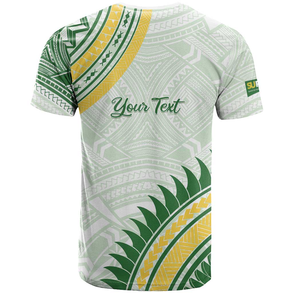 Personalised Samoa Ua Potopoto T Shirt SUP Est 2025 Samoan Pattern - Polynesian Pride