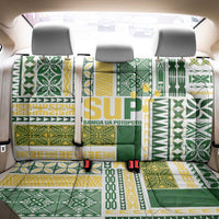 Samoa Uniting Party Back Car Seat Cover SUP Est 2025 Siapo Pattern LT14 - Polynesian Pride