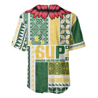 Samoa Uniting Party Baseball Jersey SUP Est 2025 Siapo Pattern LT14 - Polynesian Pride