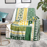 Samoa Uniting Party Blanket SUP Est 2025 Siapo Pattern LT14 - Polynesian Pride