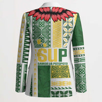 Samoa Uniting Party Blazer SUP Est 2025 Siapo Pattern - Polynesian Pride