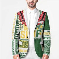 Samoa Uniting Party Blazer SUP Est 2025 Siapo Pattern - Polynesian Pride