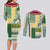 Samoa Uniting Party Couples Matching Long Sleeve Bodycon Dress and Long Sleeve Button Shirt SUP Est 2025 Siapo Pattern - Polynesian Pride