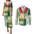 Samoa Uniting Party Couples Matching Puletasi and Long Sleeve Button Shirt SUP Est 2025 Siapo Pattern - Polynesian Pride