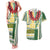 Samoa Uniting Party Couples Matching Tank Maxi Dress and Hawaiian Shirt SUP Est 2025 Siapo Pattern - Polynesian Pride