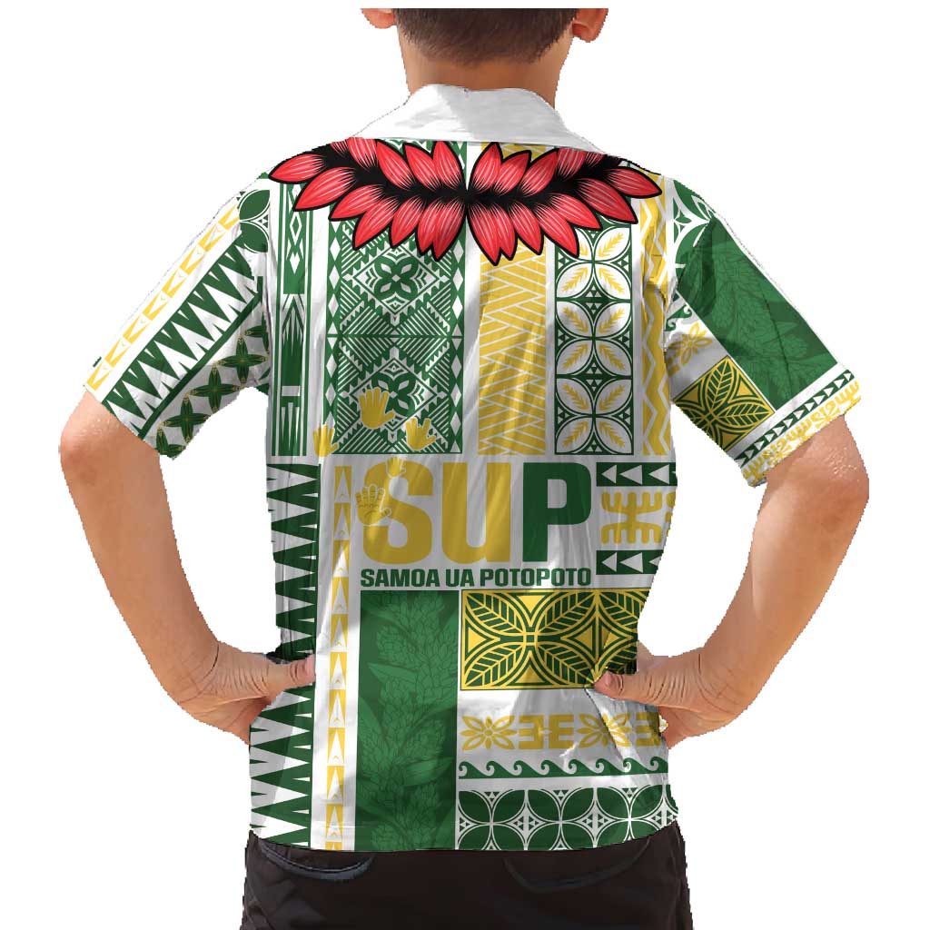 Samoa Uniting Party Family Matching Mermaid Dress and Hawaiian Shirt SUP Est 2025 Siapo Pattern - Polynesian Pride