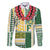 Samoa Uniting Party Family Matching Off The Shoulder Long Sleeve Dress and Hawaiian Shirt SUP Est 2025 Siapo Pattern - Polynesian Pride